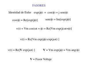 exp(j f ) = cos( f ) + j sen( f )