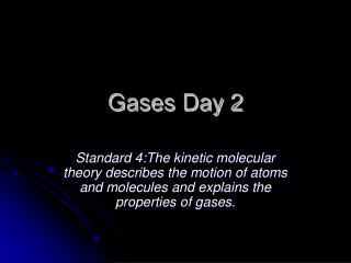 Gases Day 2