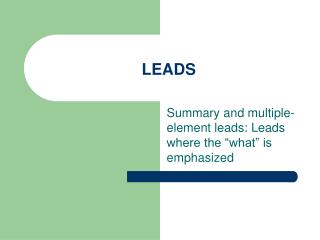 LEADS