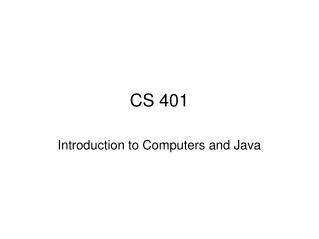 CS 401