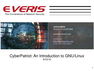 CyberPatriot: An Introduction to GNU/Linux 9/10/10