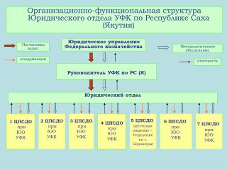 Организационно-функциональная структура Юридического отдела УФК по Республике Саха (Якутия)