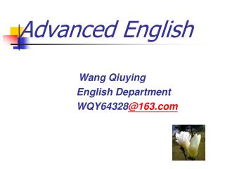 Advanced English