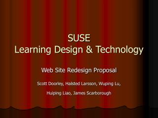 SUSE Learning Design &amp; Technology