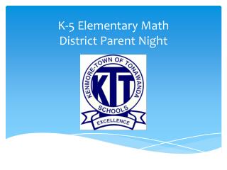 K-5 Elementary Math District Parent Night