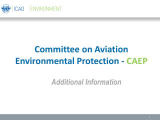 Committee on Aviation Environmental Protection - CAEP