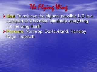 The Flying Wing