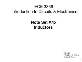 ECE 3336 Introduction to Circuits &amp; Electronics