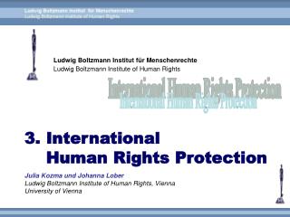 Ludwig Boltzmann Institut für Menschenrechte Ludwig Boltzmann Institute of Human Rights