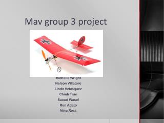 Mav group 3 project