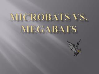 Microbats vs. Megabats