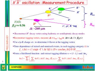 Reconstruct B 0 decay vertex using hadronic or semileptonic decay modes