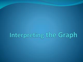 Interpreting the Graph