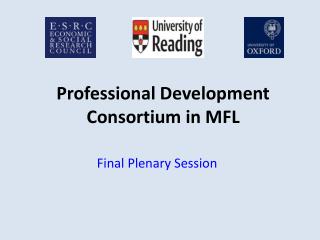 Professional Development Consortium in MFL