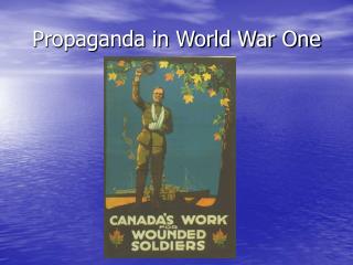 Propaganda in World War One