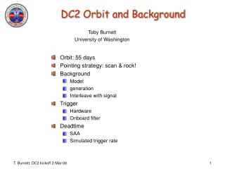 DC2 Orbit and Background
