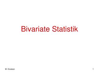 Bivariate Statistik