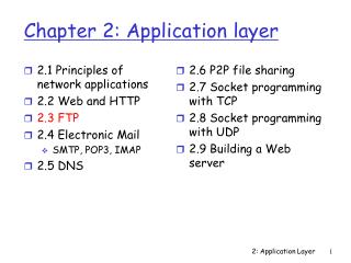 Chapter 2: Application layer