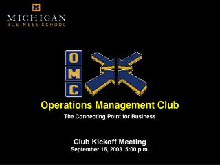 Operations Management Club