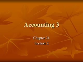 Accounting 3