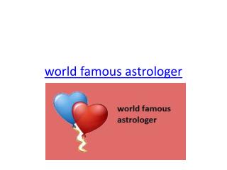 world famous astrologer