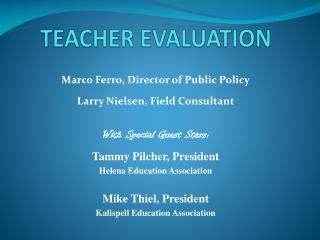 TEACHER EVALUATION