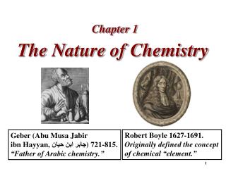 The Nature of Chemistry