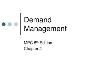 Demand Management