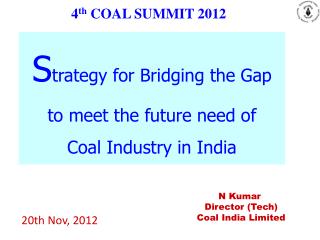 4 th COAL SUMMIT 2012