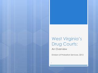 West Virginia’s Drug Courts: