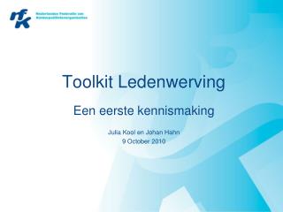 Toolkit Ledenwerving