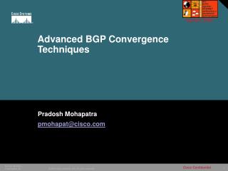 Advanced BGP Convergence Techniques