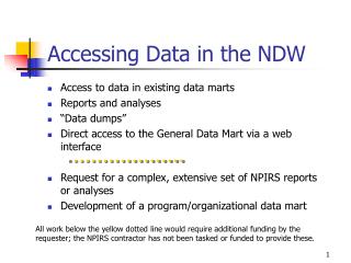 Accessing Data in the NDW