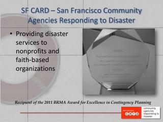 SF CARD – San Francisco Community Agencies Responding to Disaster