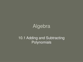 Algebra