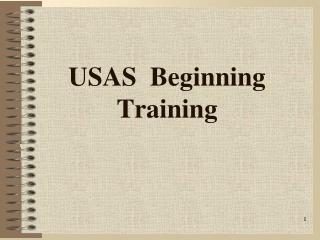 USAS Beginning Training