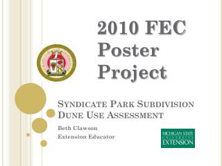 Syndicate Park Subdivision Dune Use Assessment