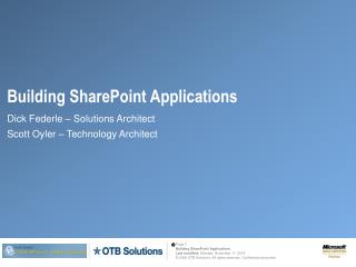 Building SharePoint Applications