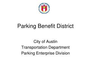 Parking Benefit District