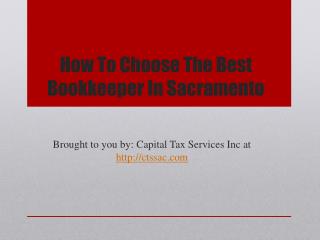 How To Choose The Best Bookkeeper In Sacramento