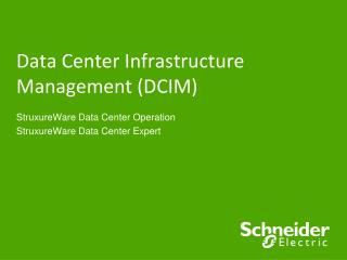 Data C enter Infrastructure Management (DCIM)