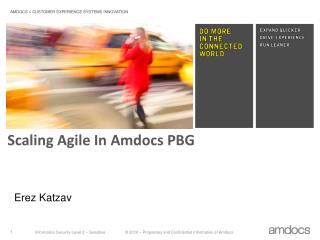 Scaling Agile In Amdocs PBG