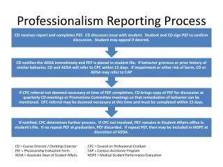 Professionalism Reporting Process