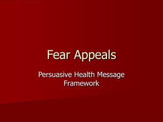 Fear Appeals