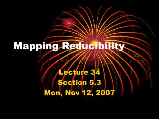 Mapping Reducibility
