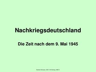 Nachkriegsdeutschland