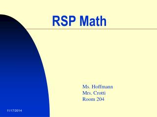 RSP Math