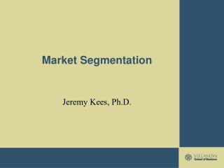 Market Segmentation