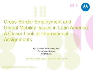 Cross-Border Employment and Global Mobility Issues in Latin America: A Closer Look at International Assignments