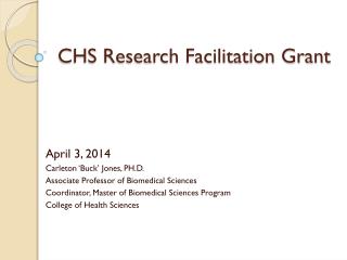 CHS Research Facilitation Grant